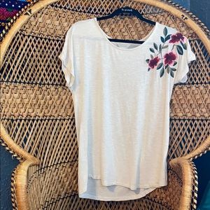 Woman’s floral blouse